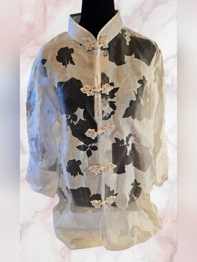 MM Kimono Frog Closure Linen Cotton